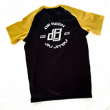 Premium DBJJ Junior Rash Guard - Yellow/Black (Adult Size)