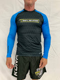 2021 Koral Rash Shirt Blue Long Sleeve Black Body