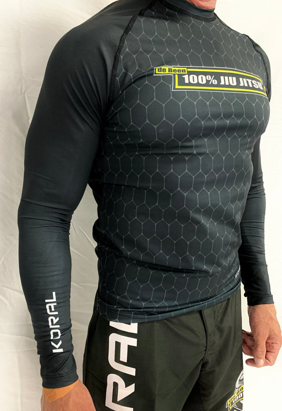 2021 Koral Rash Shirt Black Long Sleeve Black Body